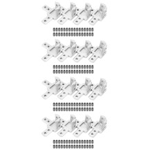 16-Paquet Connecteur de Support de Coin de Bout 3 Voies Série 3030,Avec Vis pour Profilé D'Extrusion en Aluminium Fente T 8mm Norme