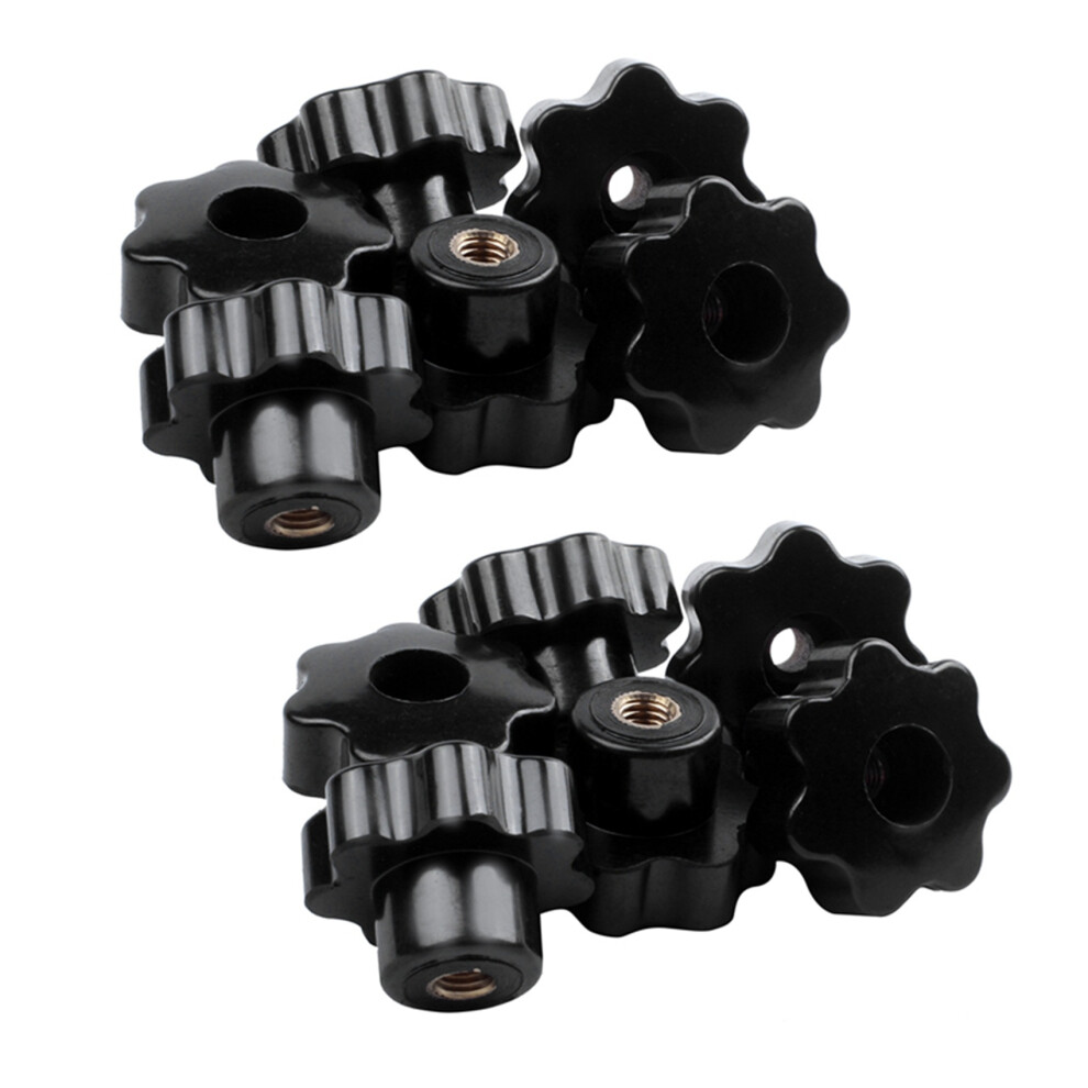 Machinery Latche Knurled Clamping Nuts Knob Grip M8 Female Thread 12Pcs 6031329080224