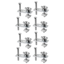Conjunto de BraçAdeiras em T de 8 Pacotes, Kit de BraçAdeiras de RetençãO de Esteira T CompatíVel com MáQuina Roteadora CNC 3018-PRO,