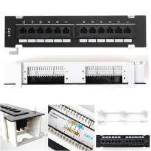 2X Network Tool Kit 12 Port CAT6 Patch Panel RJ45 Networking Wall Mount Rack with Surface Wall Mount Bracket