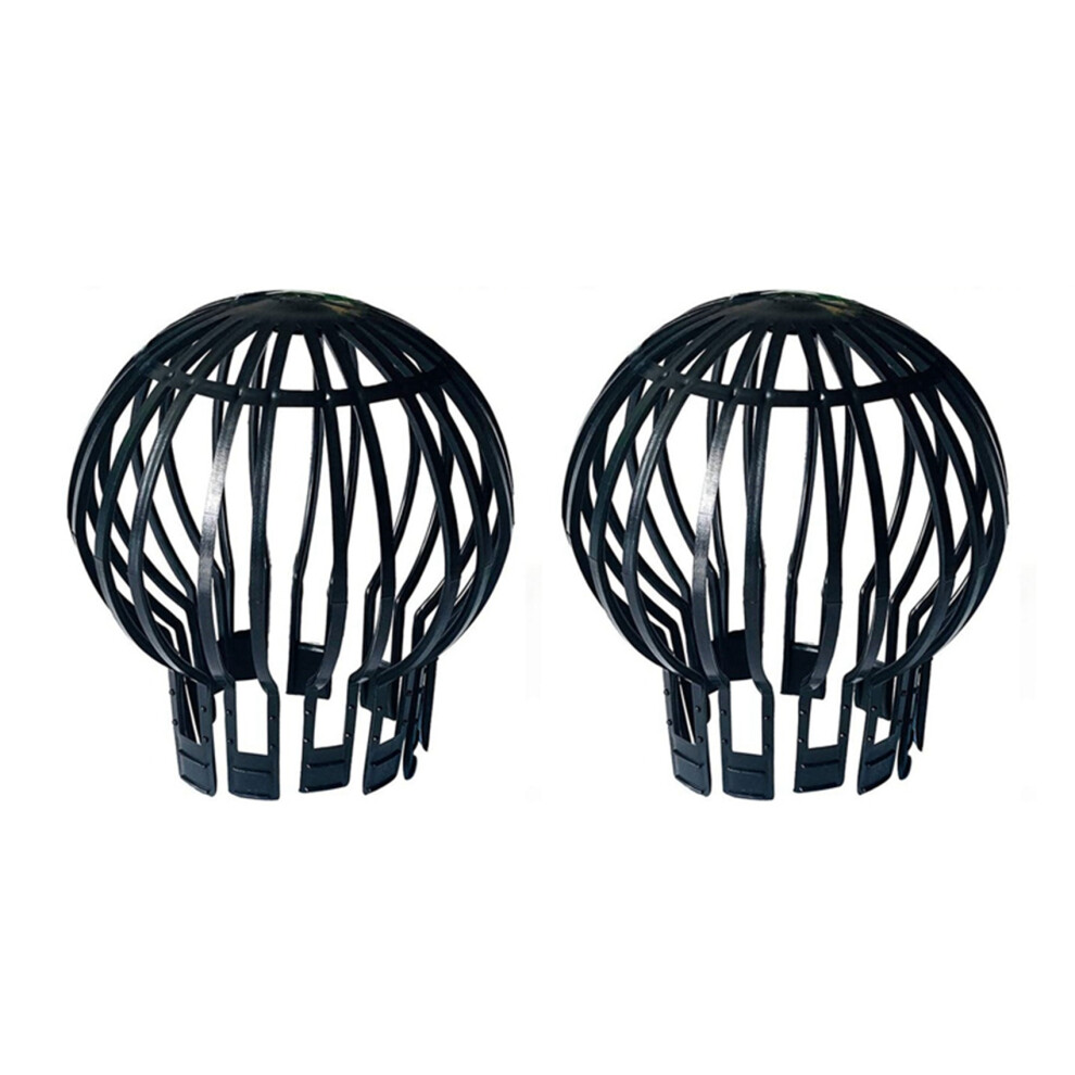 2X Downpipe Filter Plastic Roof Gutter Balloon Guard Filters For Most Household Downpipes Garden Protective Cover 4712872038611