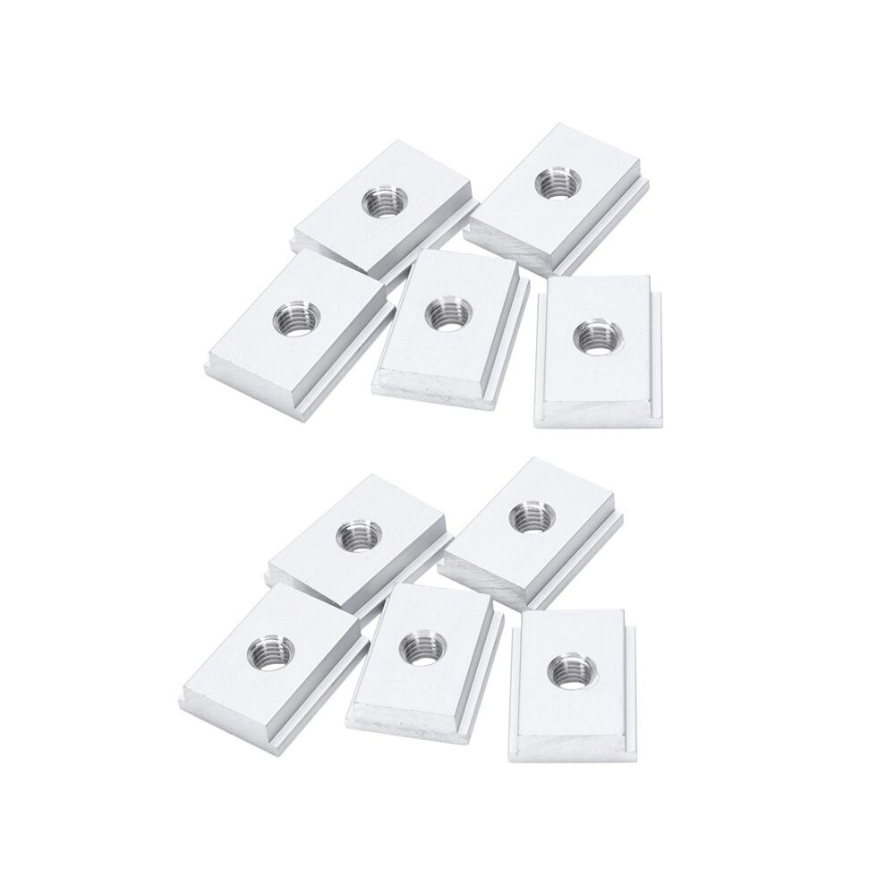 10Pcs M8 T-Track Slider Sliding Nut Aluminum Alloy T Slot Nut For Woodworking Tool Jigs Screw Slot Fastener 6031515045723
