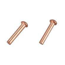 200 Pcs 5/64Inch x 25/64Inch Round Copper Solid Rivets Fasteners