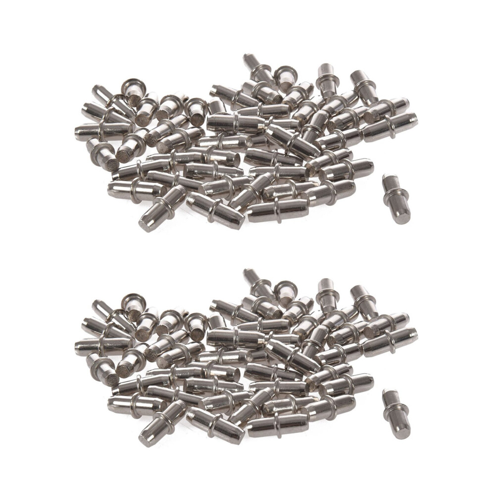 100Pc Cabinet Cupboard Wooden Chopping Shelf Support Pins Nails 16Mm X 5Mm 6033897271578