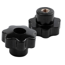 Machinery Latche Knurled Clamping Nuts Knob Grip M8 Female Thread 12Pcs