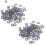 200Pcs M3 3 mm Metrisch 304 Edelstahl Unterlegscheibe 1
