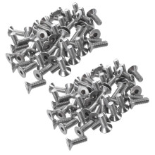 100 Stück Edelstahl Senkkopfschrauben, Innensechskant Sechskantschrauben M4 x 12mm