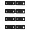 4 Set Sliding Barn Door Floor Guide Bottom Adjustable Dual Clip Floor Mounted Guide Hardware 1