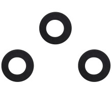 M3 x 6mm x 1mm Nylon Flat Insulating Washers Gaskets Spacers Black 400PCS