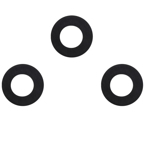 M3 x 6mm x 1mm Nylon Flat Insulating Washers Gaskets Spacers Black 400PCS