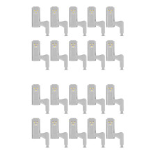 20Pcs Cabinet Cupboard Wardrobe LED Hinge Light Sensor Lamp Warm White