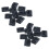 20Pcs Reinforced Black Plastic Door Hinges 40mm x 30mm 1