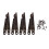 Furniture Box Rotatable Folding Lid Support Hinge Bronze Tone 8Pcs 2
