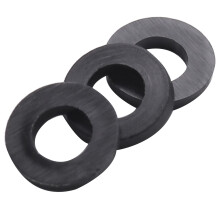 M3 x 6mm x 1mm Nylon Flat Insulating Washers Gaskets Spacers Black 400PCS
