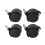 Set of 8 Screw in Caster Wheels - 2 with Lock Function 2
