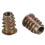 40 Pieces M6X 15mm Hexagon Socket Screw Thread Insert Nut for Wood 8