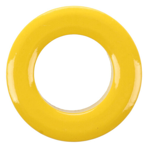4 Pcs 33mm x 19mm x 11mm Yellow White Iron Core Ferrite Rings Toroid 1