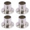 4X Placard Penderie 22mm Dia Pipe Hanging Rail Rod End Support Support 1