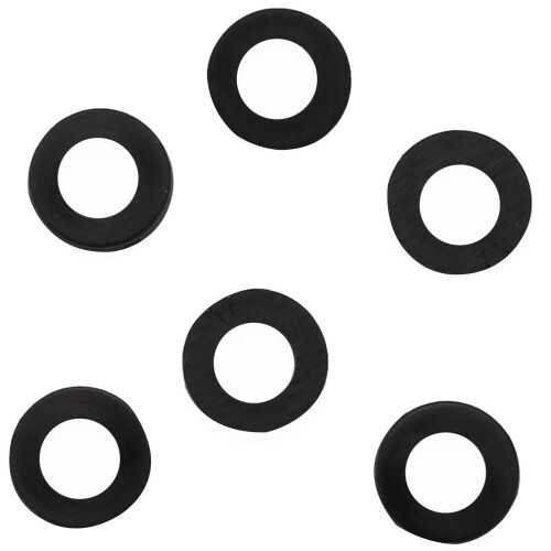M3 x 6mm x 1mm Nylon Flat Insulating Washers Gaskets Spacers Black 400PCS 1