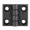 2pcs 63mm x 50mm Cabinet Plastic Hinge Door Hinges Hinge Black 2