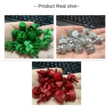 10Pcs/Lot UNC6 -32 M3.5 Hand Screw for GPU Holder PSU Computer Case Side Panel Screws PC Assemble WaterCooling Red