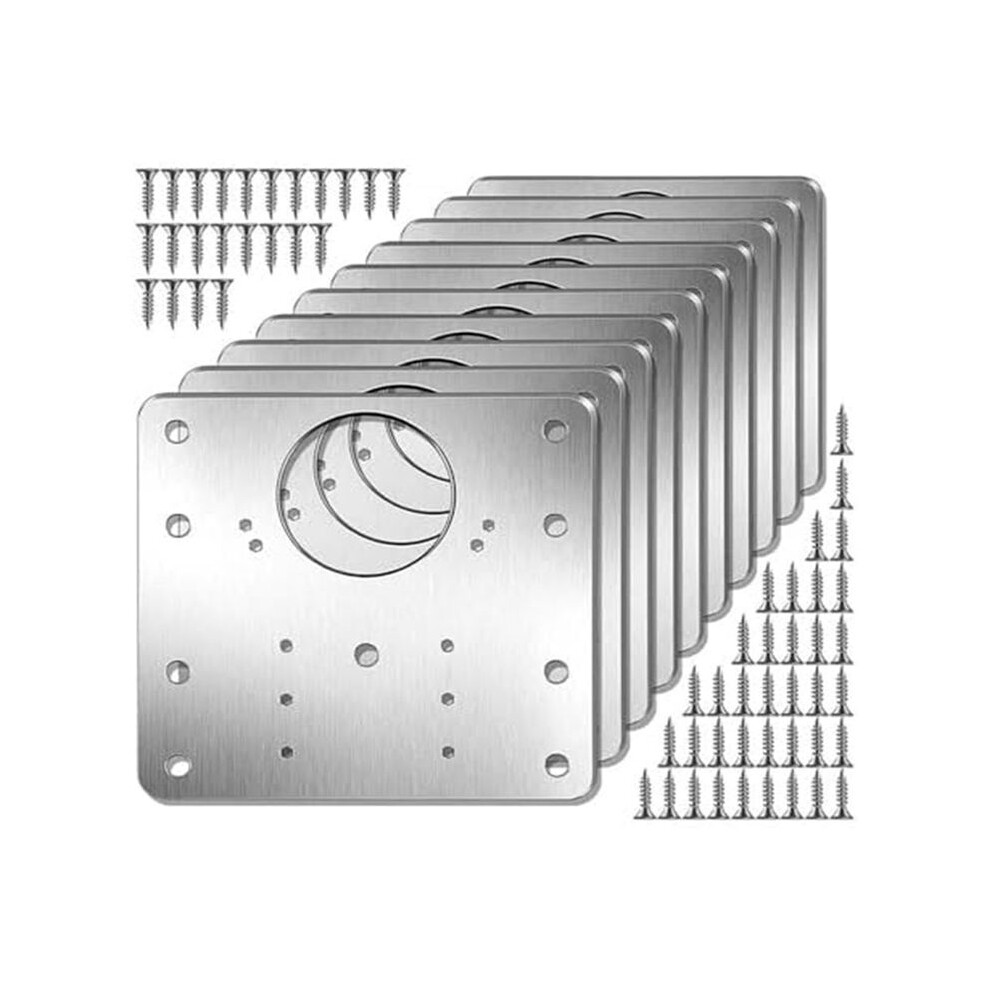 Typecat Cabinet Hinge Repair Plate Kit Kitchen Cupboard Door Hinge Mounting Plate With Holes Flat Fixing Brace Brackets