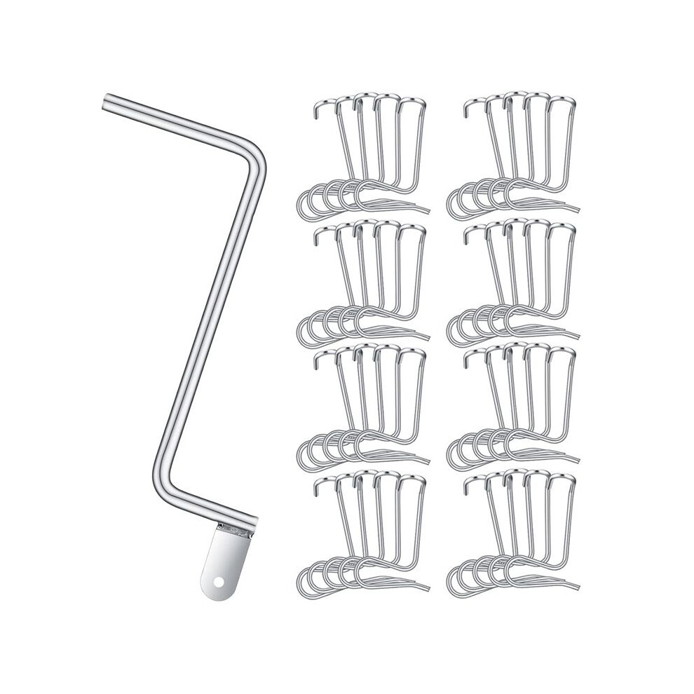 Fence Wire Tightener Tool With 1 Tighteners Handle Fence Wire Tensioner Steel Fence Stretcher Tool 31 Pieces 4711672620378