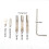 Multifunctional Aluminum Handle Grooving Leather Processor Edger DIY Leather Tool Set 3