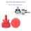 10Pcs/Lot UNC6 -32 M3.5 Hand Screw for GPU Holder PSU Computer Case Side Panel Screws PC Assemble WaterCooling Red 7