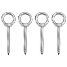Heavy Duty Eye Krokar SjäLvgäNgande Eyelet Skruv Lastkapacitet 700LBS Heavy Duty Screw In Eye Krokar (4Pack- M10)