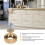10 Pack 1.2 Inch Brushed Gold Cabinet Knobs Knurled Kitchen Cabinet Knobs Gold Drawer Knobs Round Dresser Knobs 8