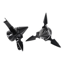 Spun Blade Front Axle Cap Nut Cover for Touring FLH Dyna Softail