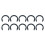 10Pcs Retaining Clip Rings for CRICUTS Maker and Explore Airs, Keep Rubber in Place with Retaining Rings Keep Rubber 2