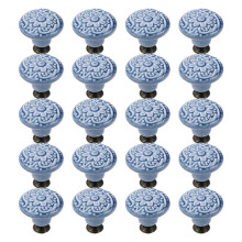 20 Sztuk Uchwyty do Szuflad OkrąGłE GałKi do Szafek Vintage Ceramiczne Klamki do Drzwi do Szafy Szafa na Ubrania Komoda
