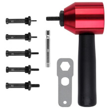Convertitore per Dadi per Rivetti Metrici, Attrezzo per Rivettare Dadi, Kit Adattatore per Dadi per Rivetti Senza Fili, per Trapano Elettrico/Chiave