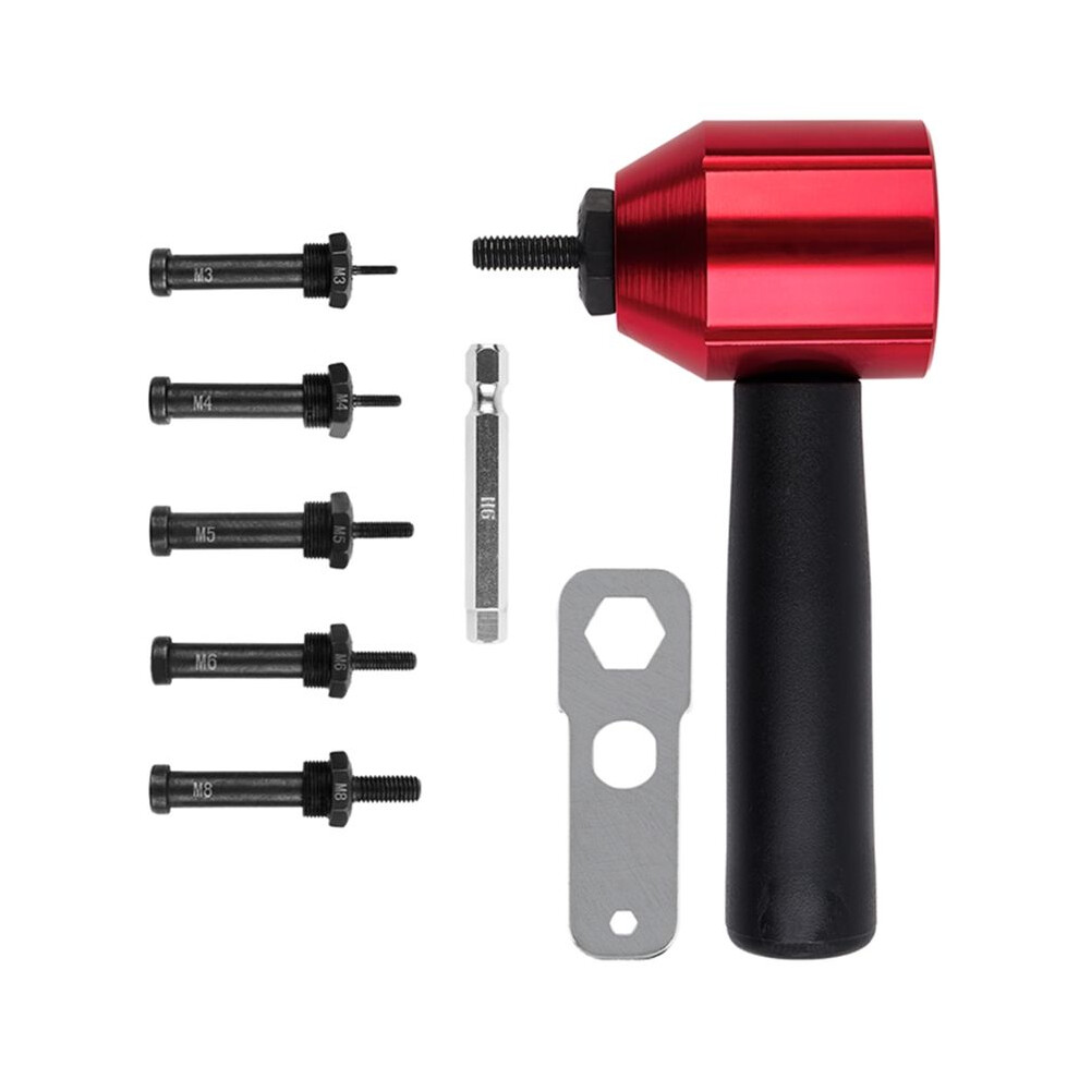 Metric Rivet Nut Converter Insert Nut Riveting Tool Cordless Rivet Nut Adapter Kit For Electric Drill/Hand Wrench 4713920628143