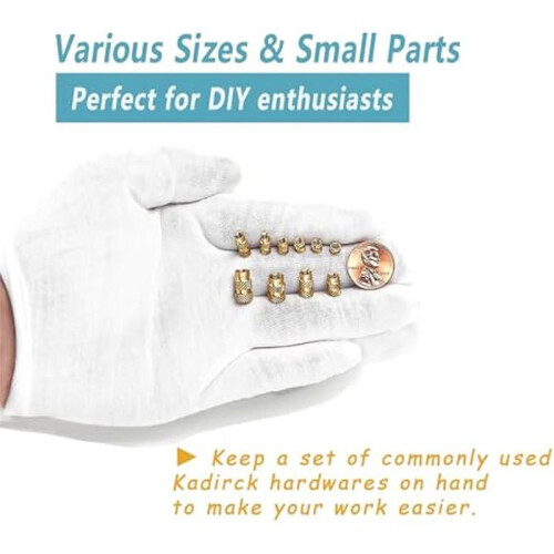 420Pcs M3/M4/M5 Threaded Inserts Assortment Kit for Components,Brass Knurled Nuts,Insert By Heat Into Plastic Parts