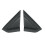 Car Black Front Window Triangle Panel Triangular Decorative Panel 9647011377 96470112777 for  C4 04-10 1