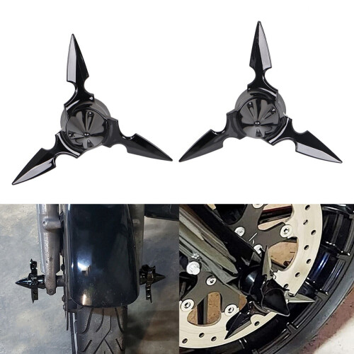 Spun Blade  Vorderachskappenmutterabdeckung für  Touring FLH Dyna Softail 1