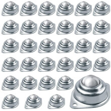 32Pcs Roller Transfer Bearing, 1 Inch Carbon Steel Casters, Mounted Transfer Unit Universal for Conveyor