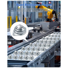 32Pcs Roller Transfer Bearing, 1 Inch Carbon Steel Casters, Mounted Transfer Unit Universal for Conveyor