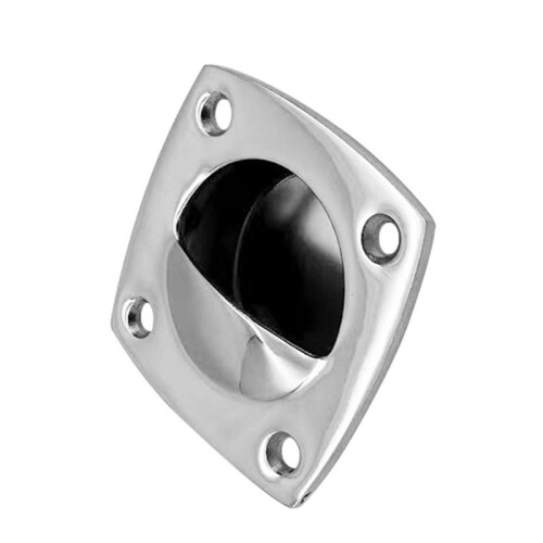Marine Flush Pull Sliding Door Handle Pull Square Hatch Pull Handle for Motorboat Marine RV Cabin Accesories 2