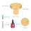 12-Pack Gold Cabinet Knobs - Brushed Gold Hardware, Dresser Drawer Knobs, Cabinet Hardware with Screwdriver 5