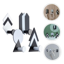4Pcs Geometric Hook Bathroom Towel Holder Wall Hooks for Coats Adhesive Hooks Shower Hooks Backpack Hooks for Wall