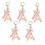 Type A Fashionable  Letter Keychain Butterfly Keychain Crystal Epoxy Pendant 1