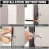 20pack Hinge Pin Door Stops Satin Brushed  Adjustable Heavy Duty Hinge  with Rubber Bumper Tips 5