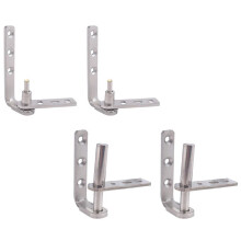 2pack Cafe Door Hinges,304 Stainless Steel Swinging Door Hardware Saloon Door Hinges,Self Closing,for Swinging Door-S