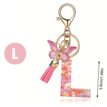 Porte-Clés Lettre Style O, Mignon Pendentif avec Poignée avec Lettre Initiale