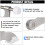 20pack Hinge Pin Door Stops Satin Brushed  Adjustable Heavy Duty Hinge  with Rubber Bumper Tips 4