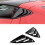 For  Corvette C8 2020-2023 Car Rear Triangle Window Shutters Triangle Sunshade Modified Black 4